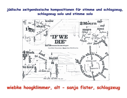 Postkarte: jüdische zeitgenössische kompositionen für stimme und schlagzeug...